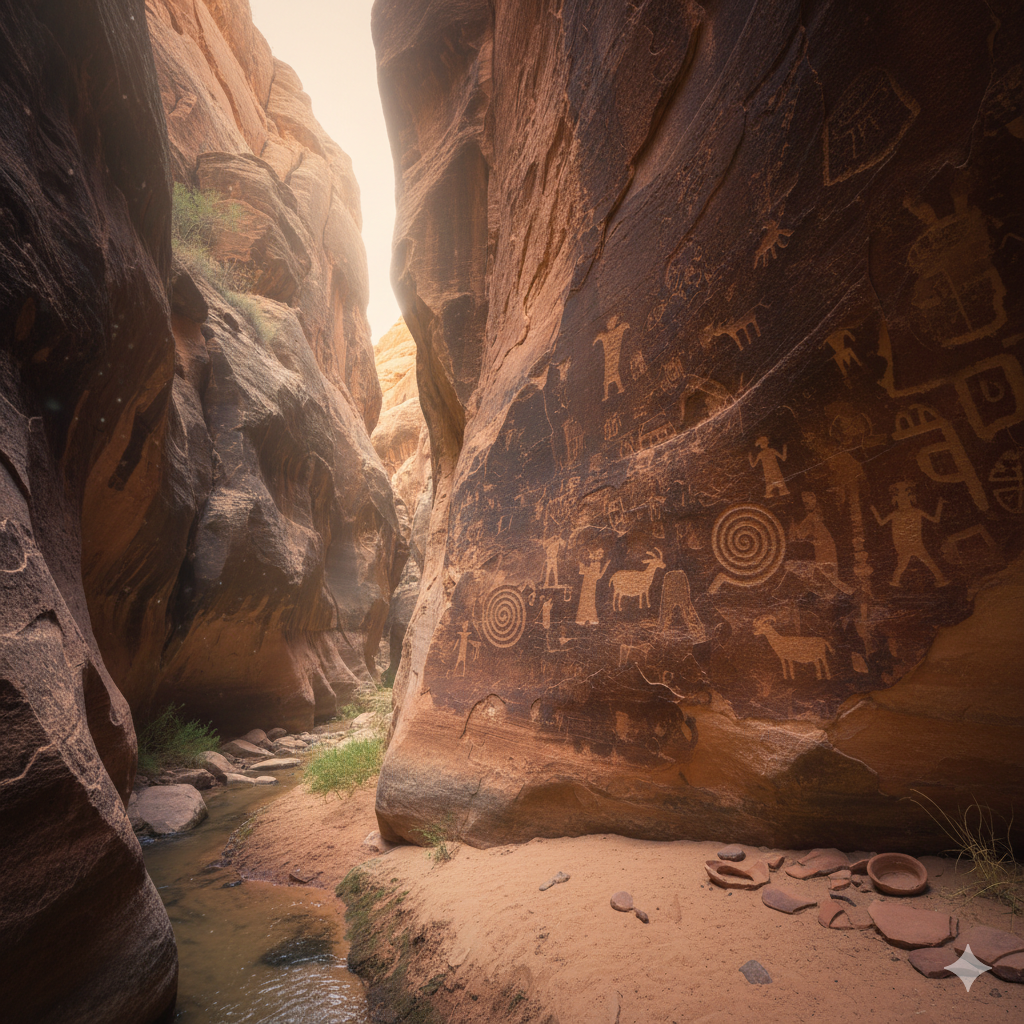 petroglyph carvings hidden canyon arizona native history